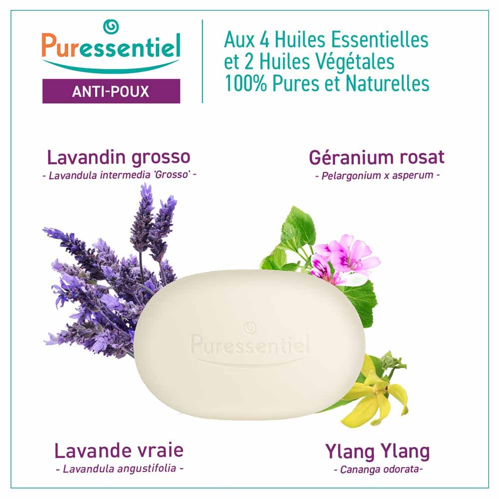 Puressentiel Poudoux Solide Daily use Bio shampoo 60g (2.12oz)