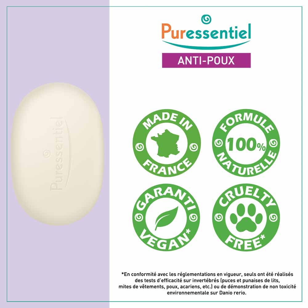 Puressentiel Poudoux Solide Daily use Bio shampoo 60g (2.12oz)