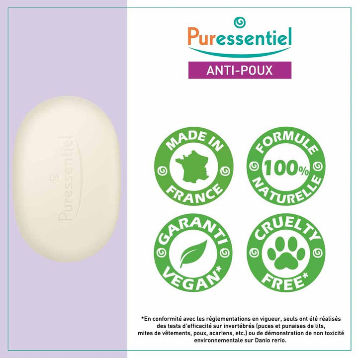 Puressentiel Poudoux Solide Daily use Bio shampoo 60g (2.12oz)
