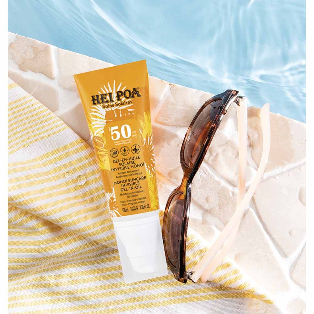 Hei Poa Invisible SPF50 sun oil-gel with monoï 100 ml (3.38fl oz)