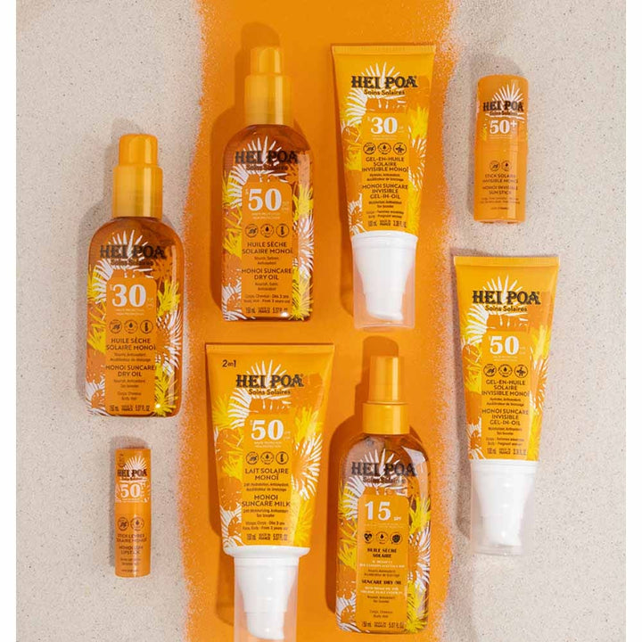 Hei Poa Invisible SPF50 sun oil-gel with monoï 100 ml (3.38fl oz)