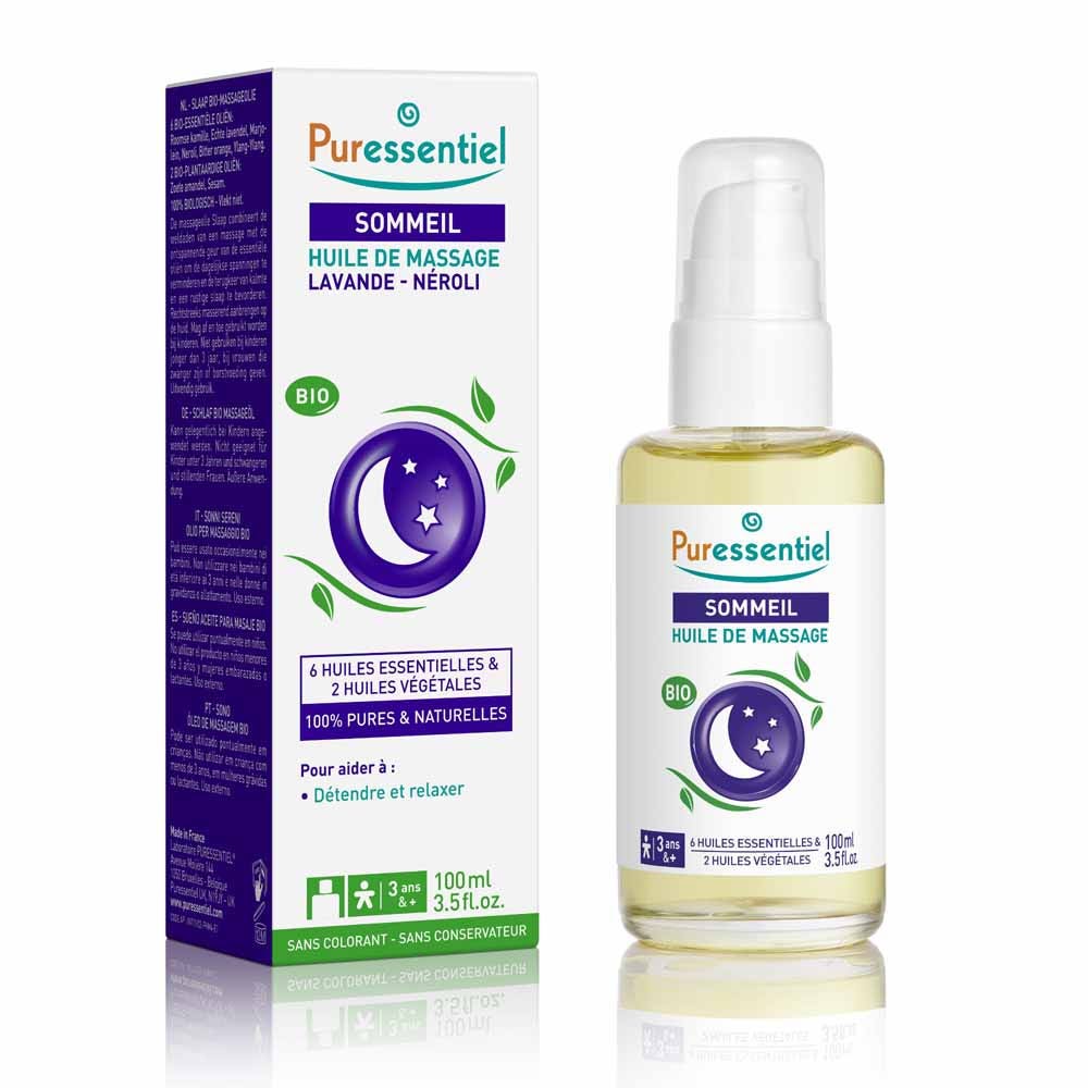 Puressentiel Sleep Organic Massage Oil Lavender & Neroli 100ml (3.38fl oz)