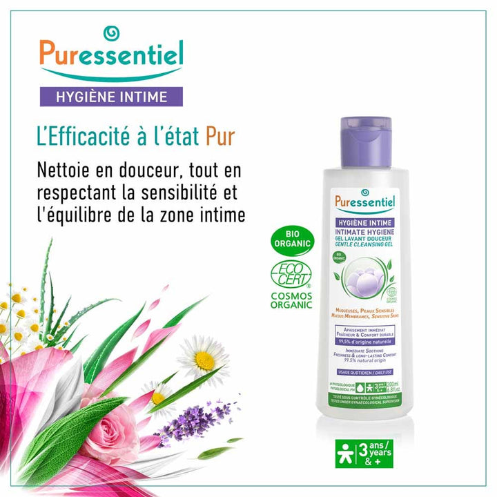 Puressentiel Intimate Hygiene Gentle organic cleansing gel 200 ml (6.76fl oz)