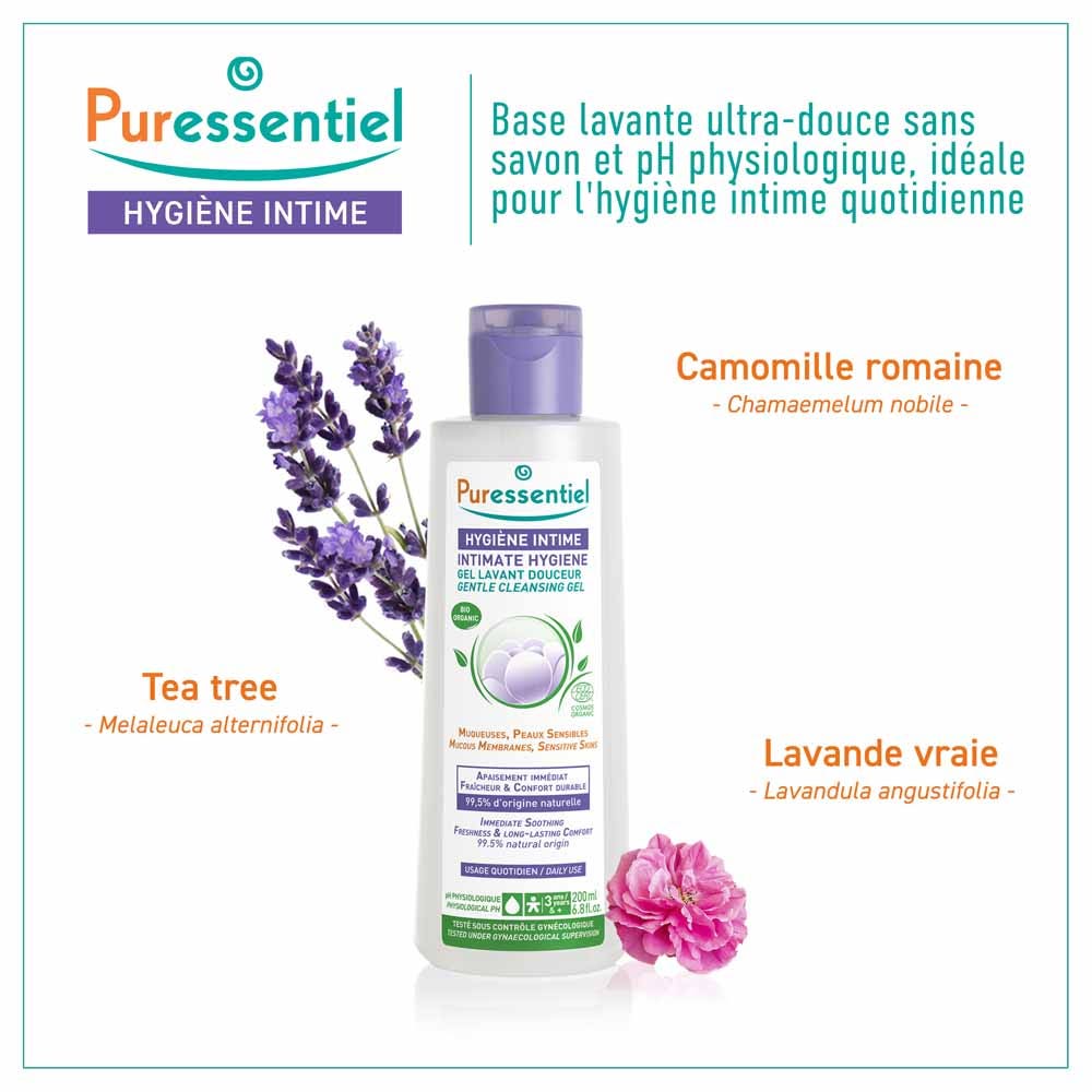Puressentiel Intimate Hygiene Gentle organic cleansing gel 200 ml (6.76fl oz)
