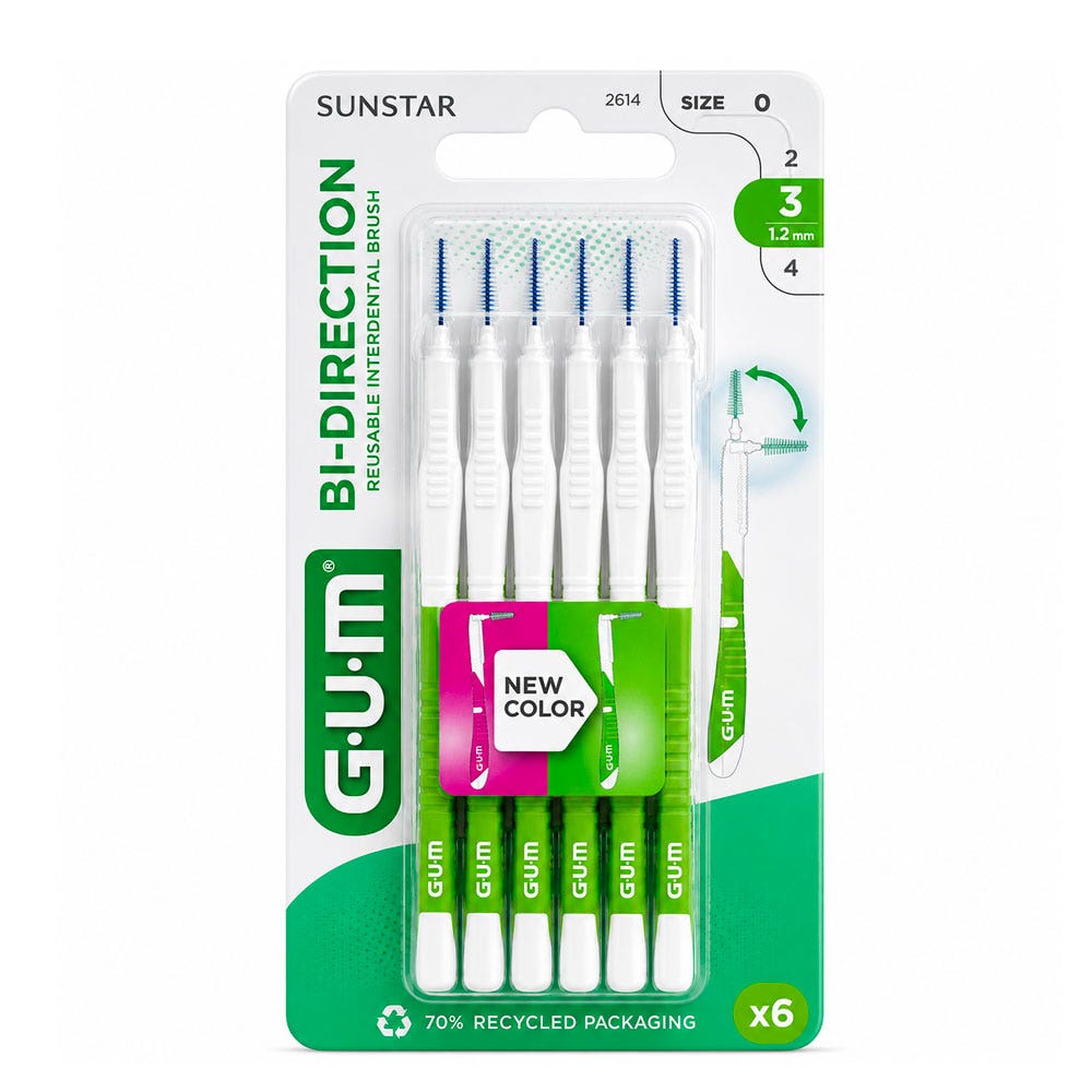 Gum Proxabrush Interdental Brushes Proxabrush 2614 X6 x6