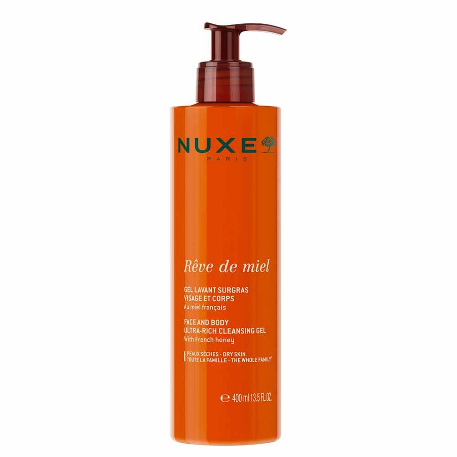 Nuxe Reve De Miel Gel cleansing bar for face and body dry and sensitive skin 400ml (13.53fl oz)