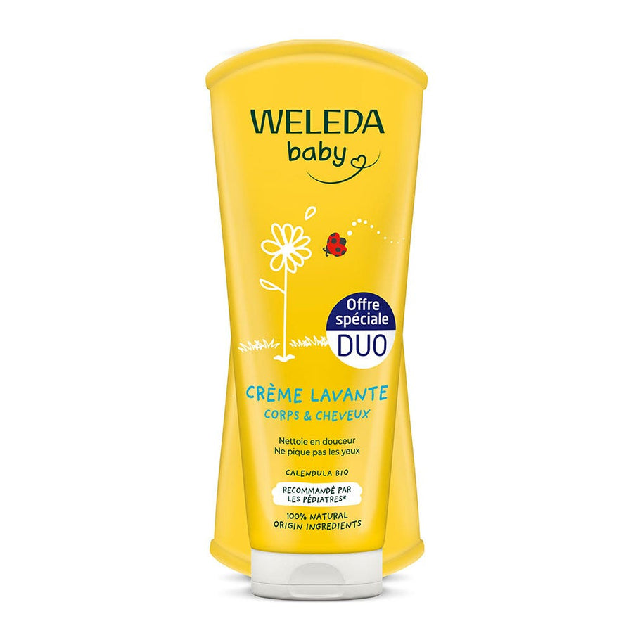 Weleda Calendula Baby Body and Hair Wash 2 x 200ml (6.76fl oz)