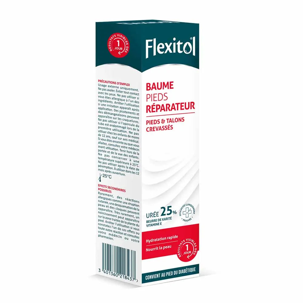 Flexitol Feet Bálsamo Reparador 25% Urea para pies y talones agrietados 112g