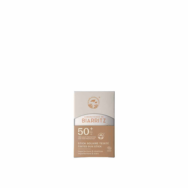 Laboratoires De Biarritz Sun care Tinted Stick SPF50+ Organic blemishes and scars 9g (0.32 oz)