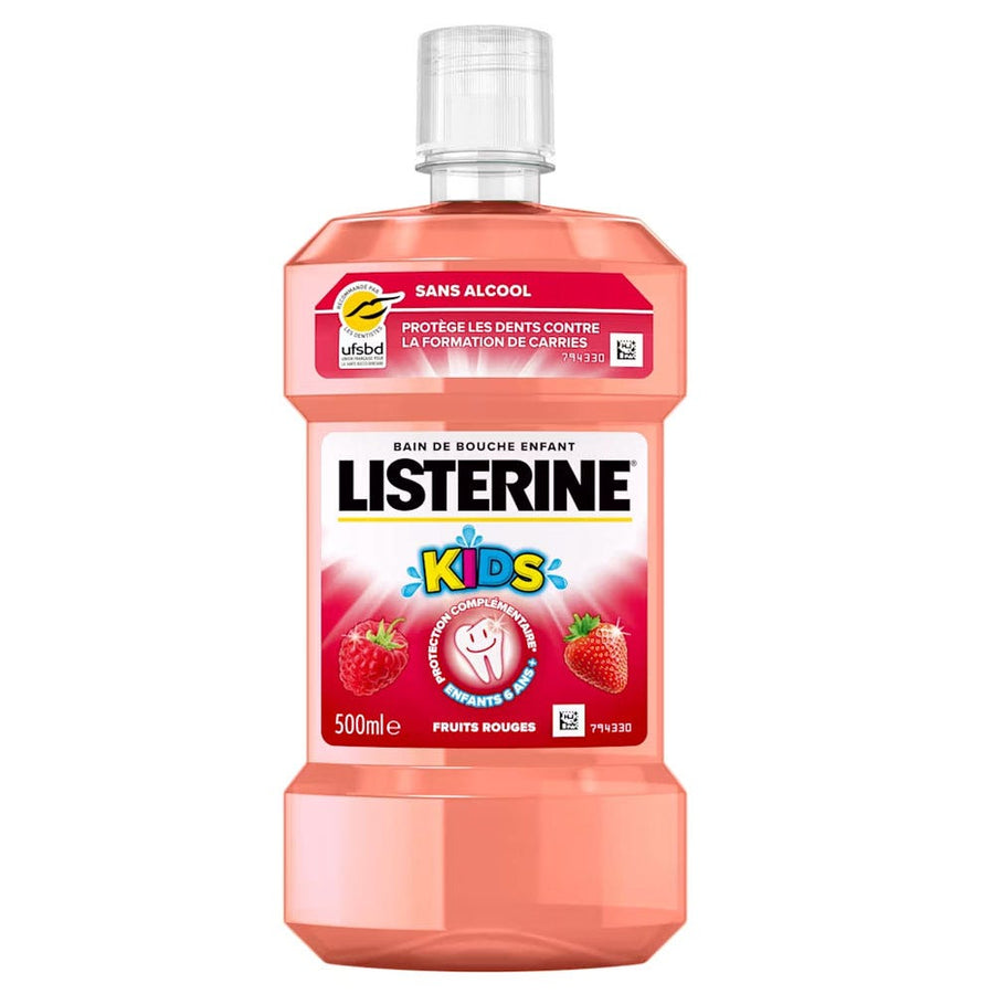 Listerine Kids red fruit alcohol-free mouthwash 500ml (16.91fl oz)