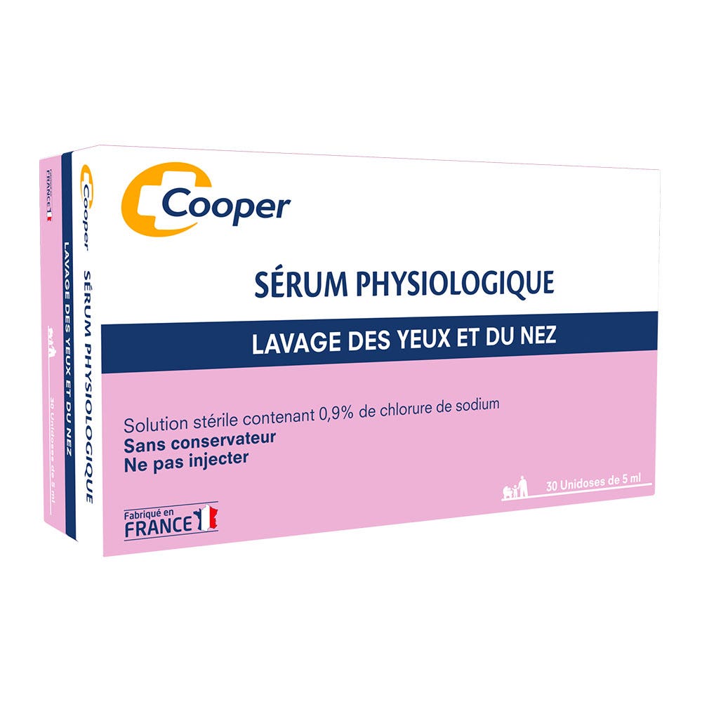 Cooper Physiological serum eye and nasal wash 20 x 100ml (3.38fl oz)