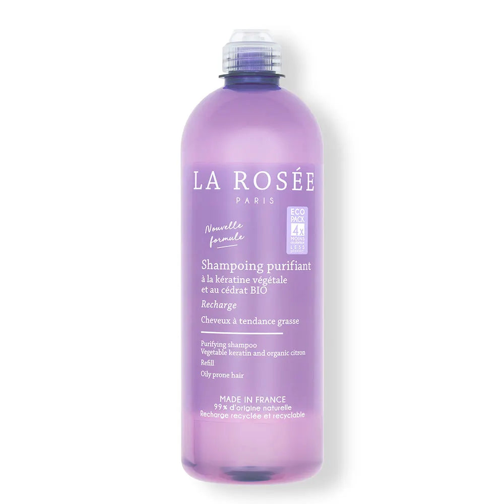 La Rosée Refill Purifying Shampoo with plant Keratin and Nettle Bio 400ml (13.52fl oz)