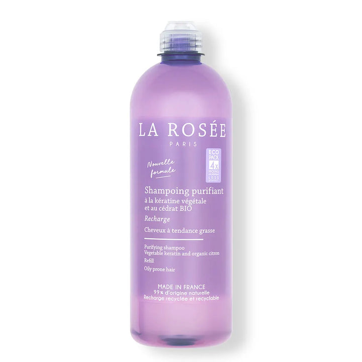 La Rosée Refill Purifying Shampoo with plant Keratin and Nettle Bio 400ml (13.52fl oz)