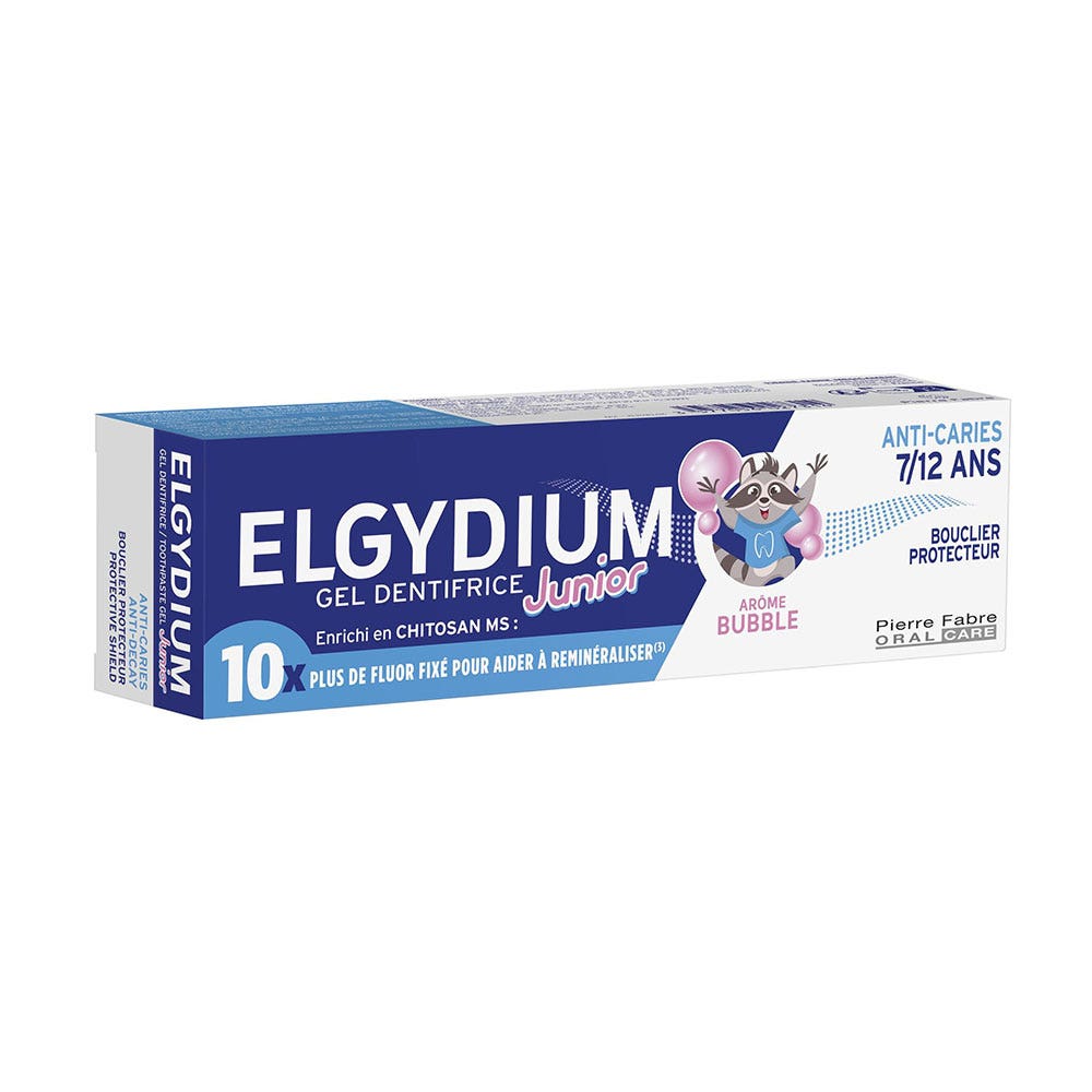 Elgydium Junior toothpaste gel bubble flavour 50ml (1.69fl oz)