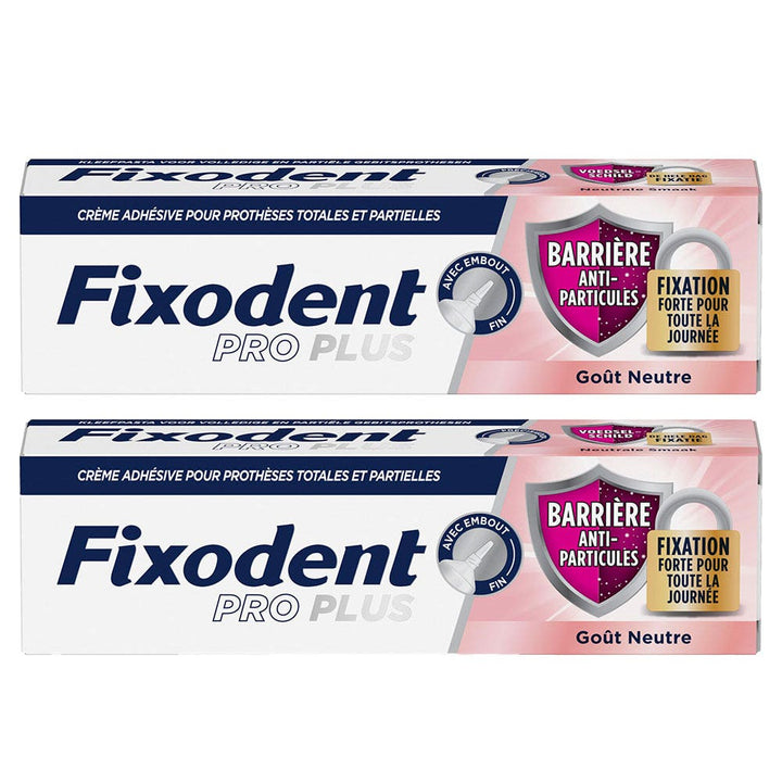 Fixodent Pro plus Adhesive cream for full & partial dentures Fresh particle barrier 35g (1.23 oz)