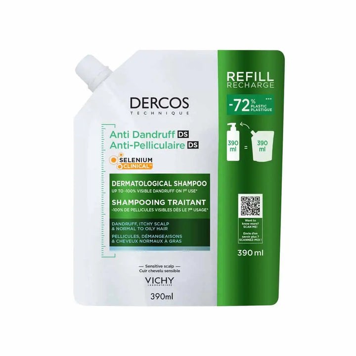 Vichy Dercos Eco-Refill Anti-Dandruff Shampoo Normal To Oily Hair 390ml (13.19fl oz)