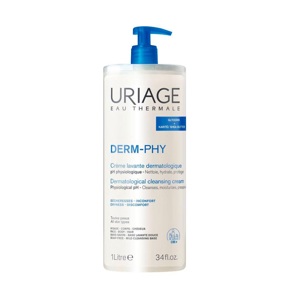 Uriage Derm-Phy Cleansing cream 1000ml (33.81fl oz)
