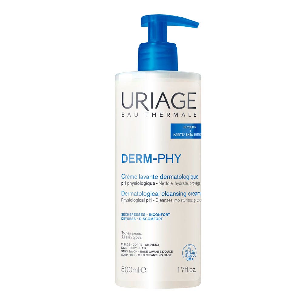 Uriage Derm-Phy Cleansing cream 500ml (16.91fl oz)