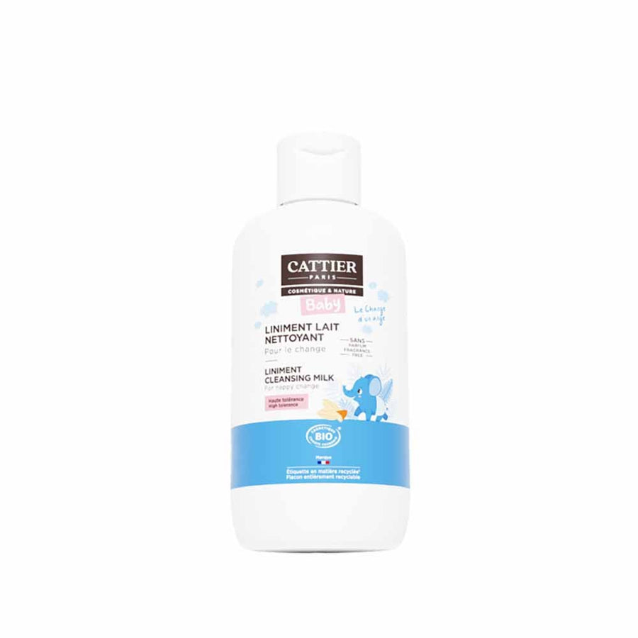Cattier Baby Organic Nappy Change Cleansing Milk Flax 200ml