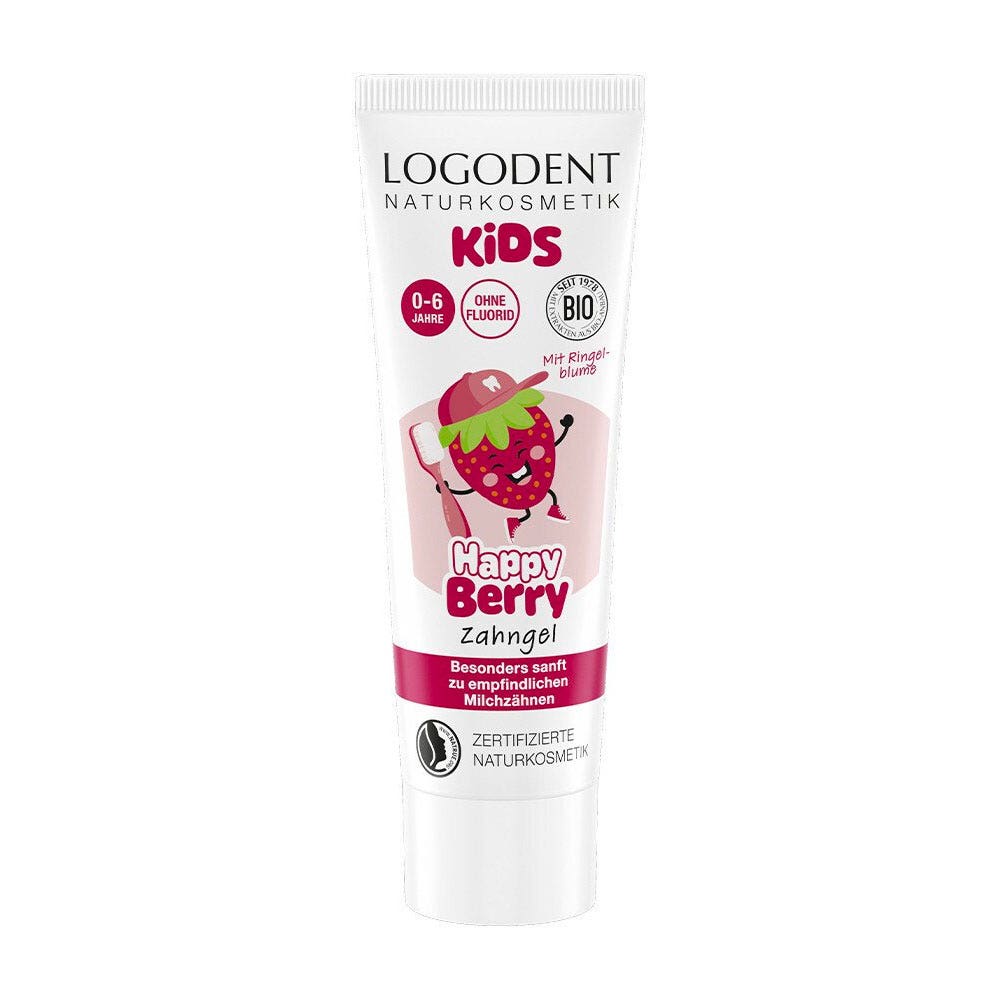 Logona Happy Kids strawberry organic toothpaste gel 75ml (2.54fl oz)