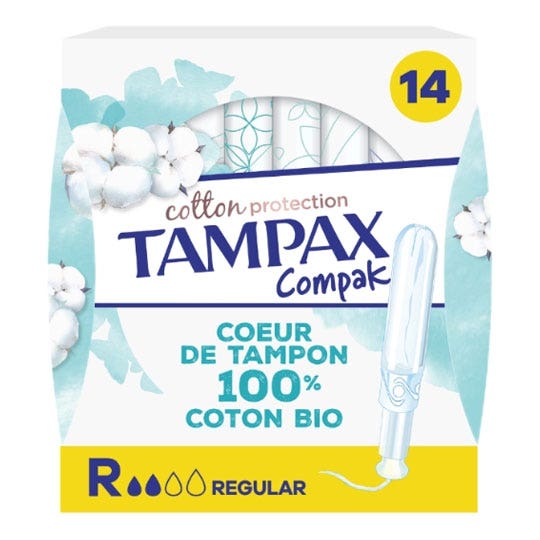 Tampax Compak Cotton Protection Super organic cotton x 14
