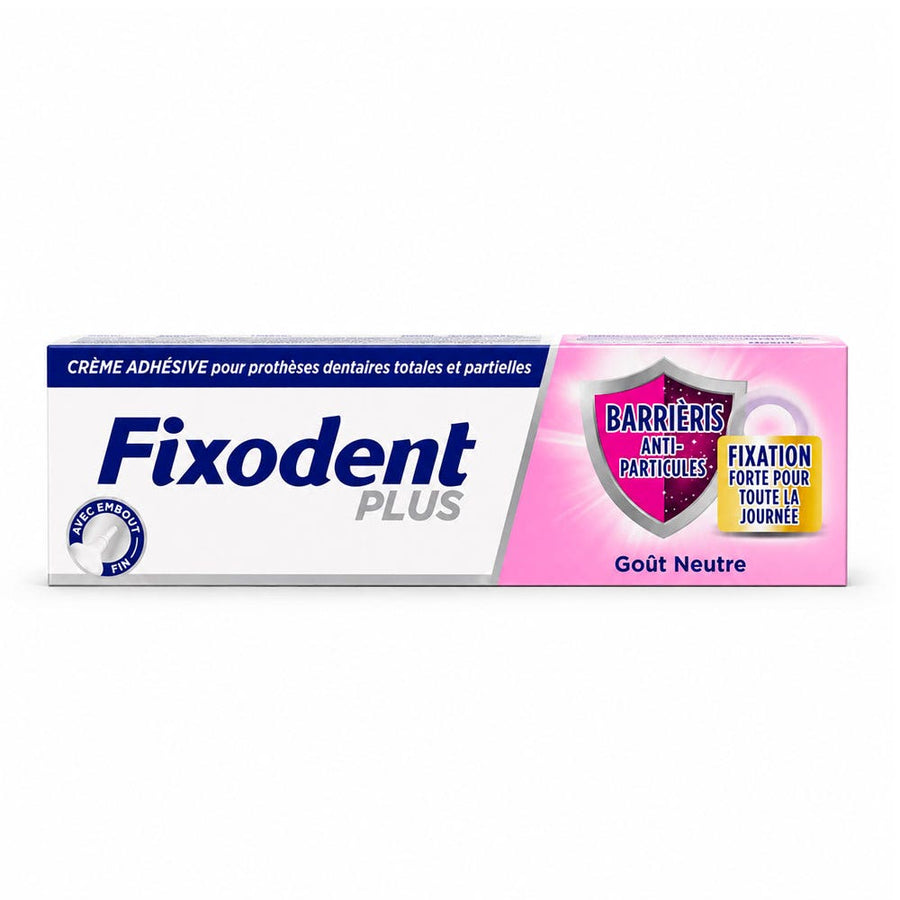 Fixodent Pro plus Adhesive cream for full and partial dentures particle barrier 35g (1.23 oz)