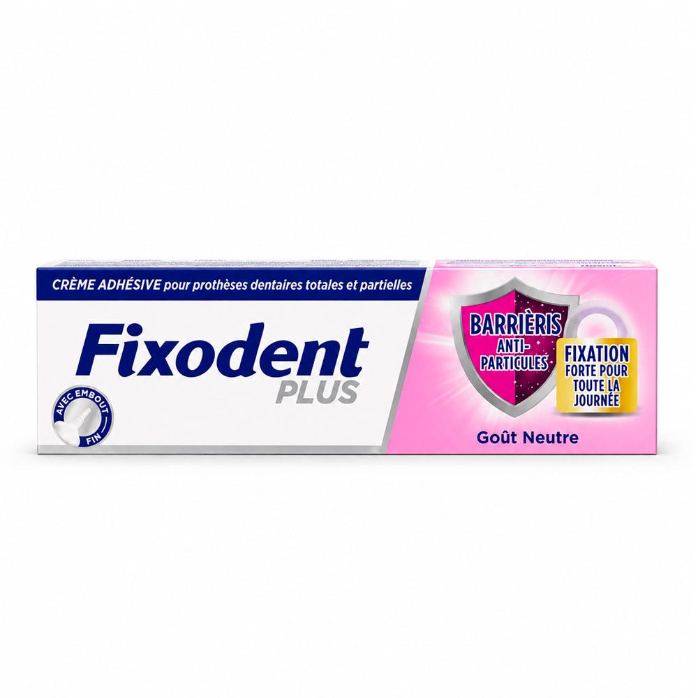 Fixodent Pro plus Adhesive cream for full & partial dentures Fresh particle barrier 35g (1.23 oz)