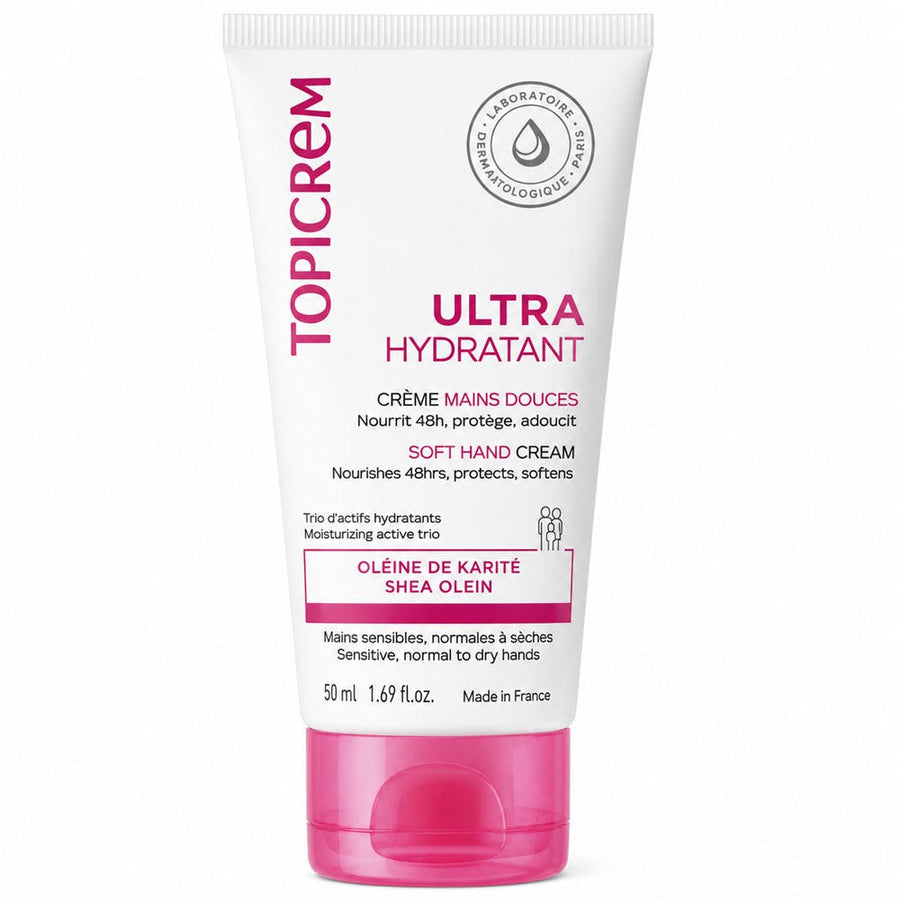 Topicrem Ultra-Hydrating Crème Mains Douces Nourrit 48h 50ml (1.69fl oz)
