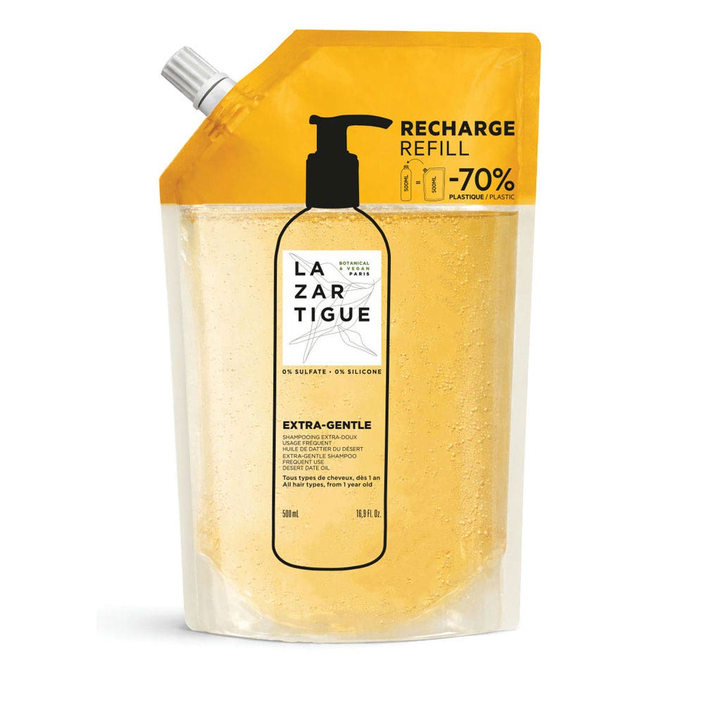 Lazartigue Extra Gentle Extra-gentle shampoo refill for frequent use all hair types 500ml (16.91fl oz)