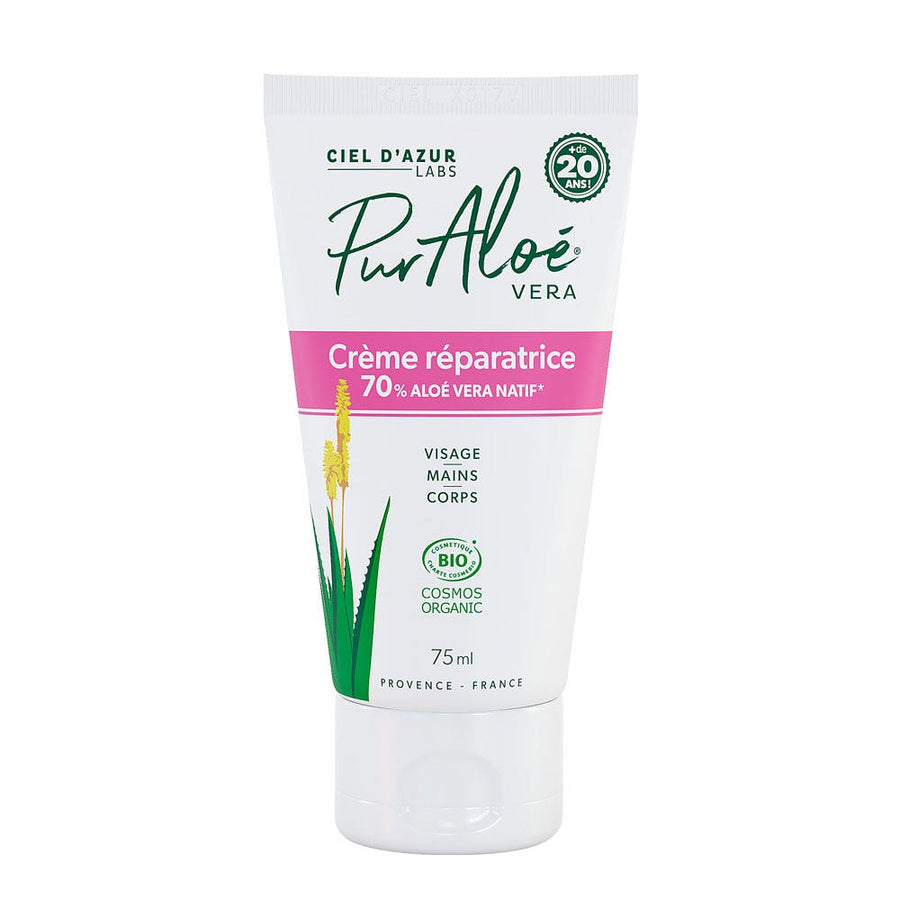 Pur Aloé Repairing Aloe Vera cream organic face, hand and body cream 75ml (2.54fl oz)
