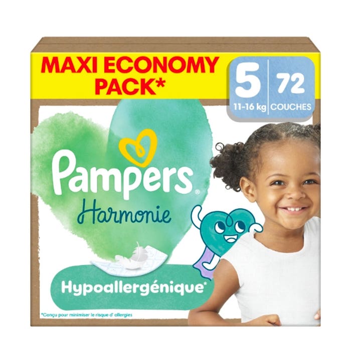 Pampers Harmonie Diapers Size 5 x72