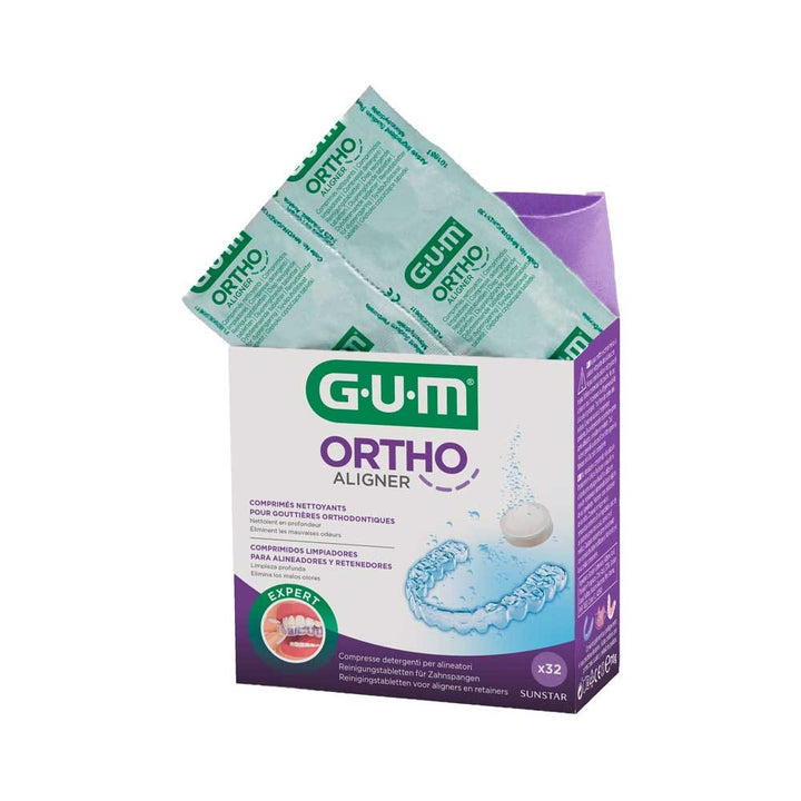 Gum Orthodontic appliance cleaning tablets x 32