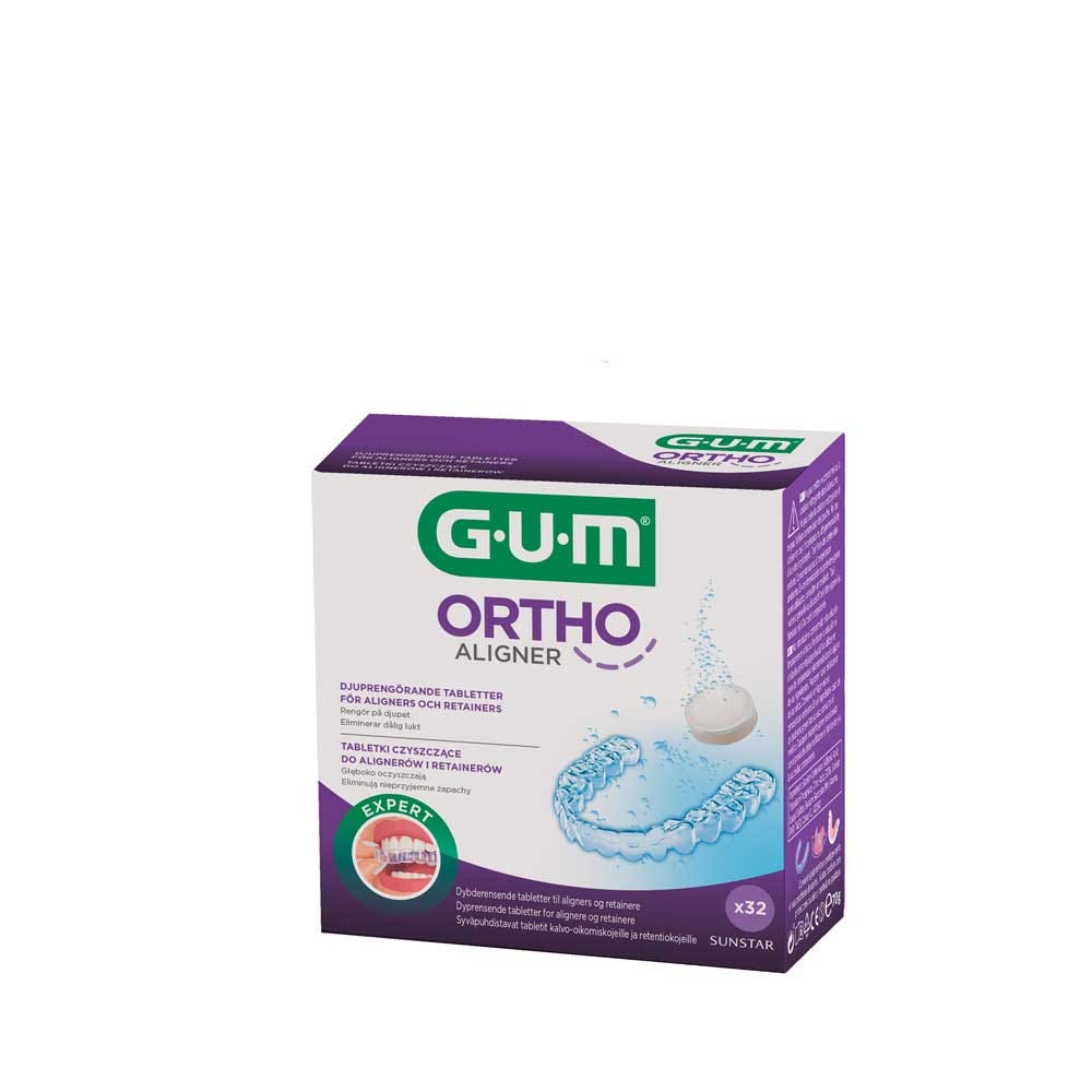 Gum Orthodontic appliance cleaning tablets x 32