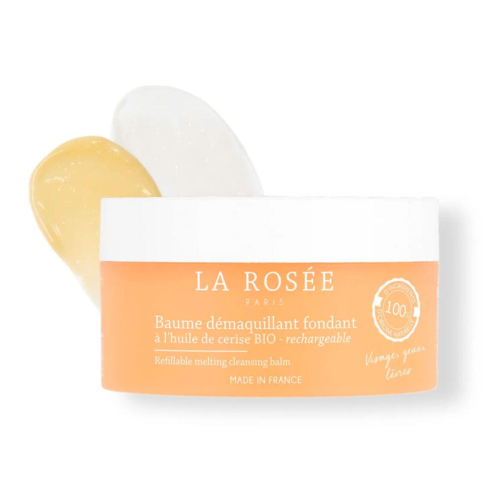 LA ROSÉE Refillable melting cleansing balm with organic cherry oil 90ml (3.04fl oz) - FrenchBeautyHub