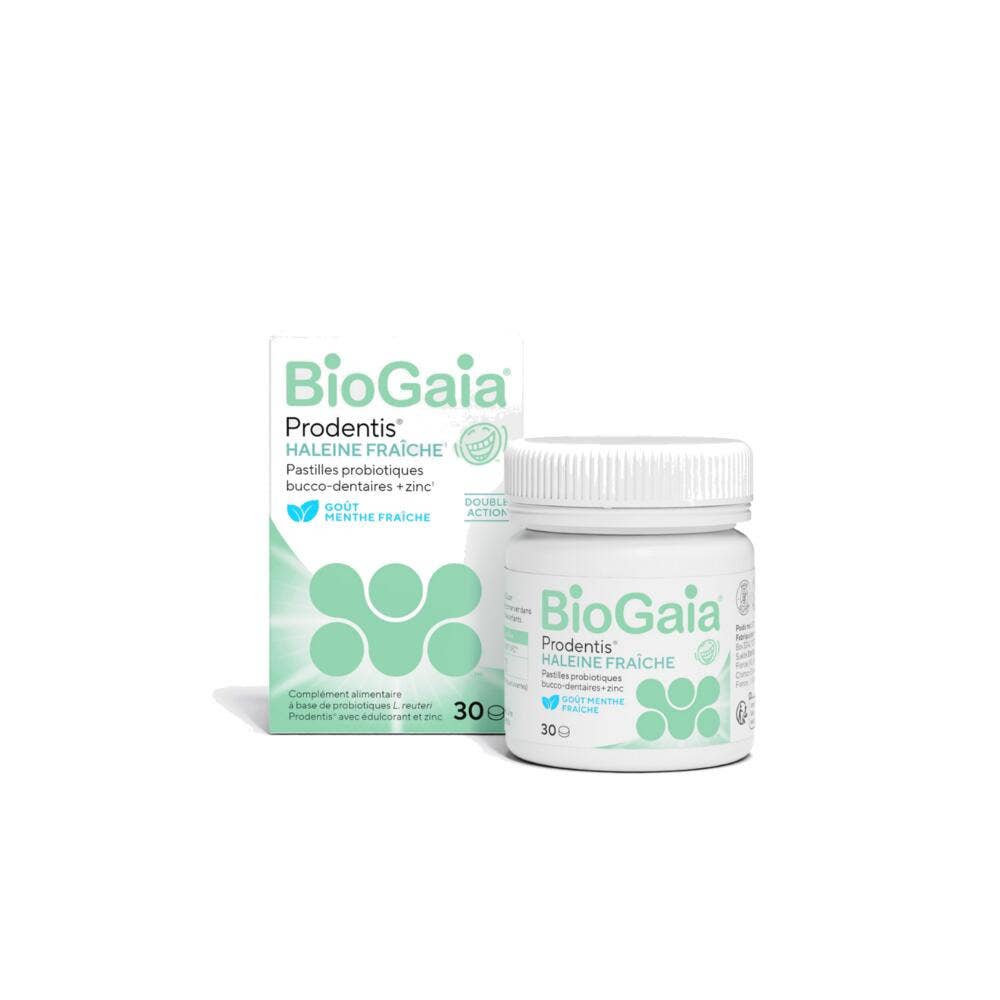 Biogaia Prodentis fresh breath 30 lozenges - FrenchBeautyHub