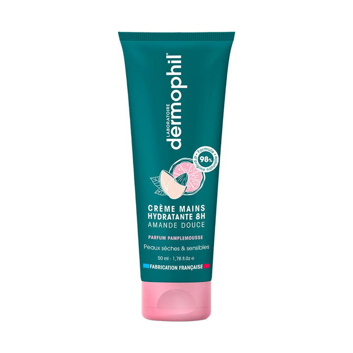 Dermophil Indien Hydrating hand cream with sweet almond oil grapefruit fragrance 50ml (1.69fl oz) - FrenchBeautyHub