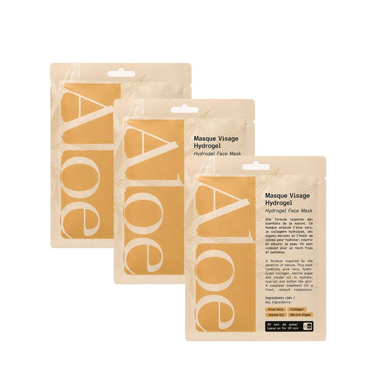 Aloe Paris Hydrogel face masks 10 masks - FrenchBeautyHub