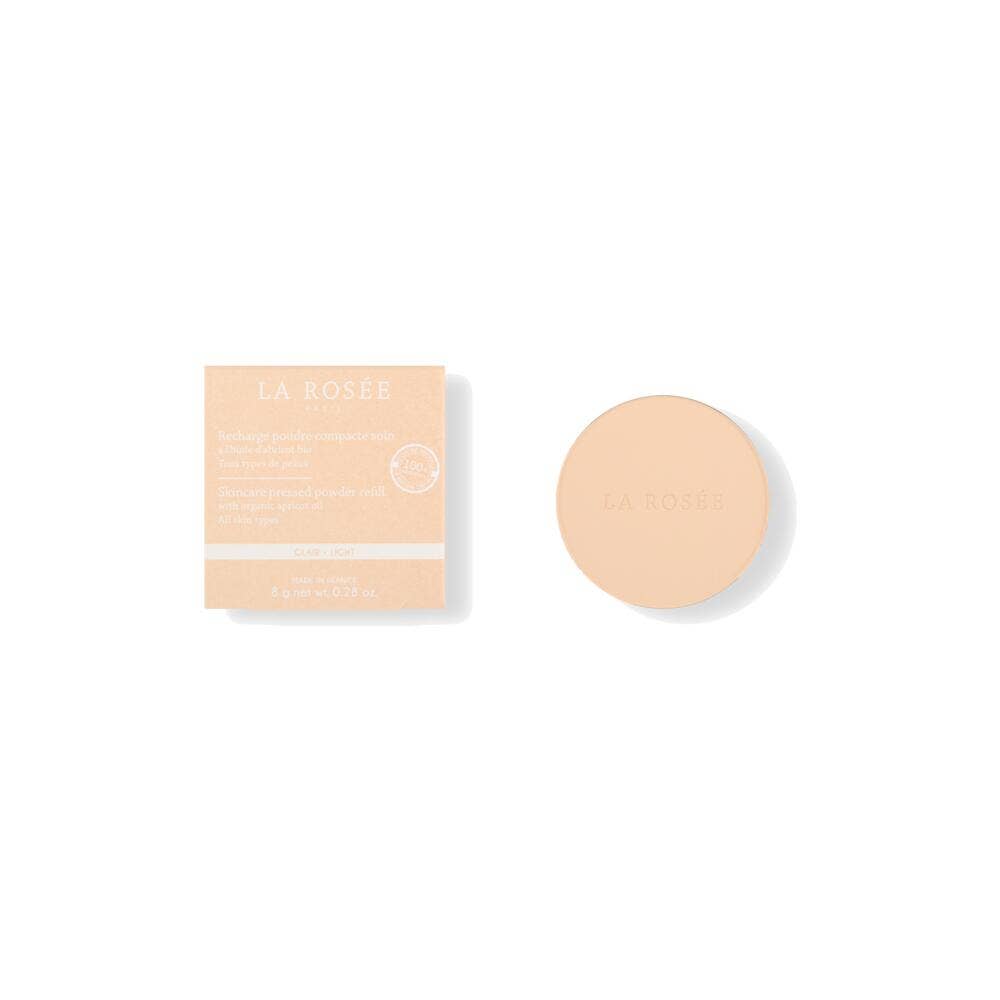 LA ROSÉE Compact powder refill with organic apricot oil 8g (0.28 oz) - FrenchBeautyHub