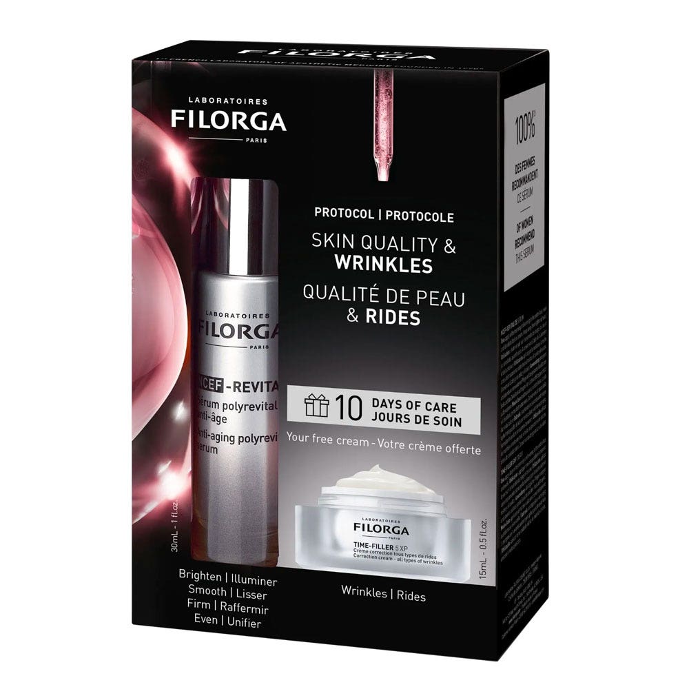 Filorga NCEF-Revitalize Serum gift set + free mini Time-Filler 5Xp cream - FrenchBeautyHub
