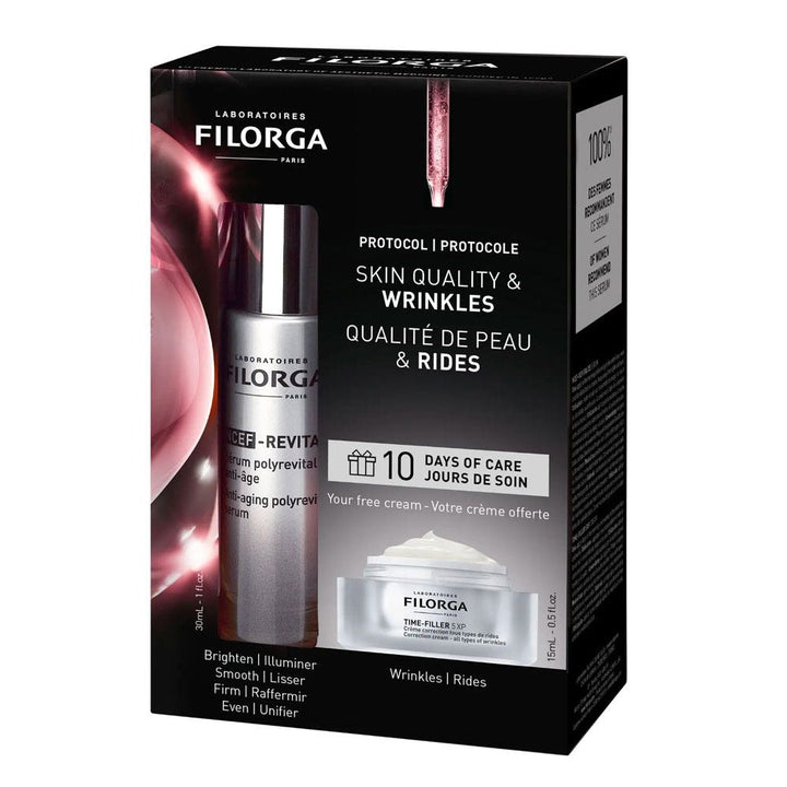 Filorga NCEF-Revitalize Serum gift set + free mini Time-Filler 5Xp cream - FrenchBeautyHub