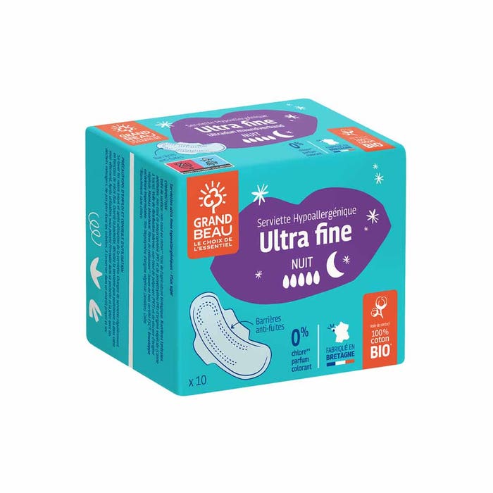 Grand Beau night sanitary pad x10