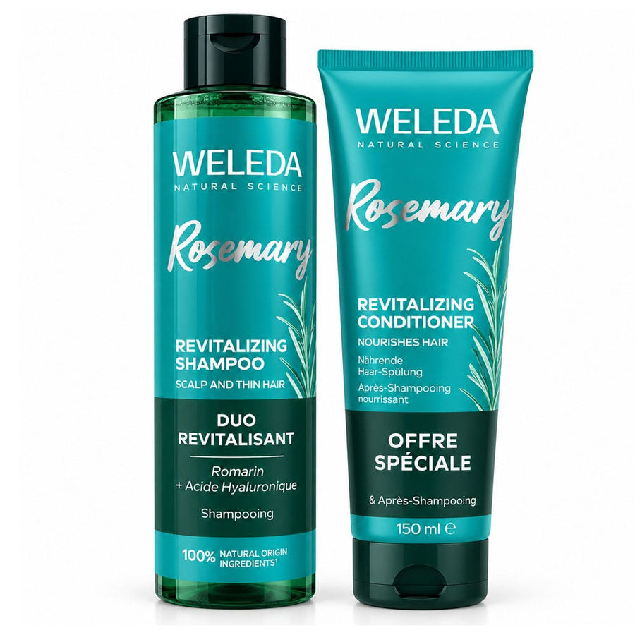 Weleda Rosemary Revitalising shampoo with hyaluronic acid - FrenchBeautyHub