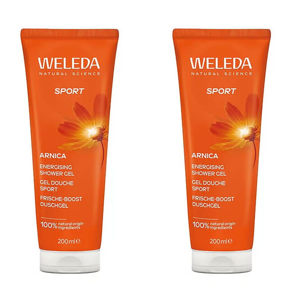 Weleda Arnica Sport body wash 2 x 200ml (6.76fl oz) - FrenchBeautyHub