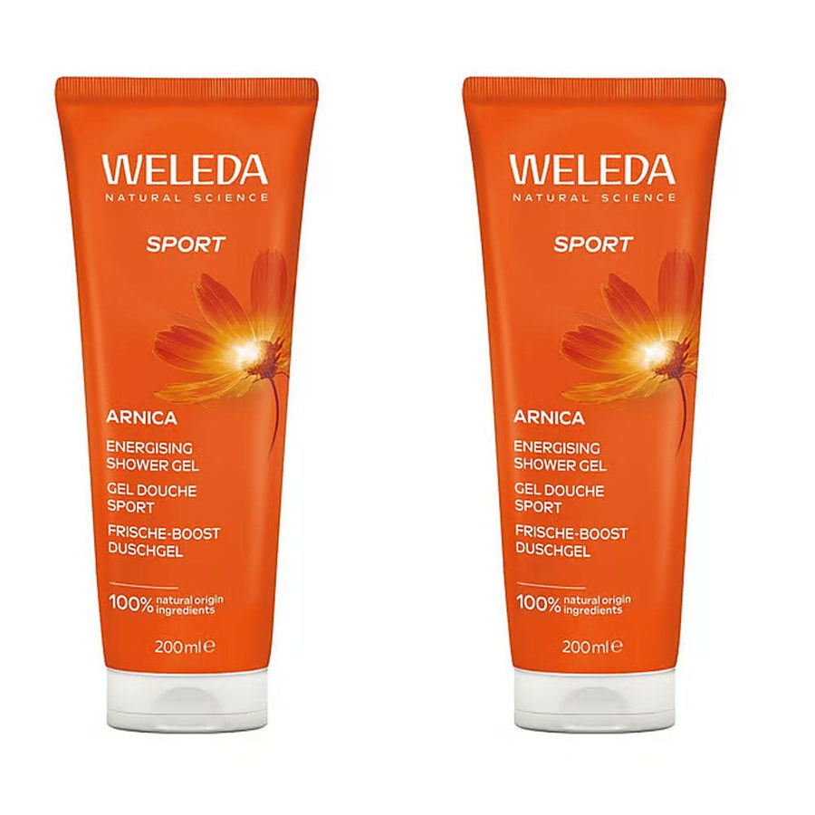 Weleda Arnica Sport body wash 2 x 200ml (6.76fl oz) - FrenchBeautyHub