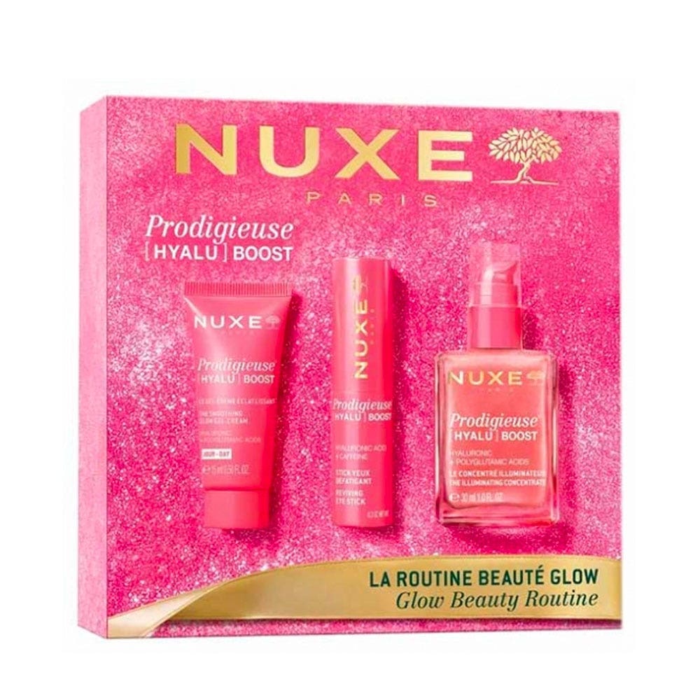 Nuxe Prodigieuse Hyalu Boost Glow Beauty Routine Gift Set - FrenchBeautyHub