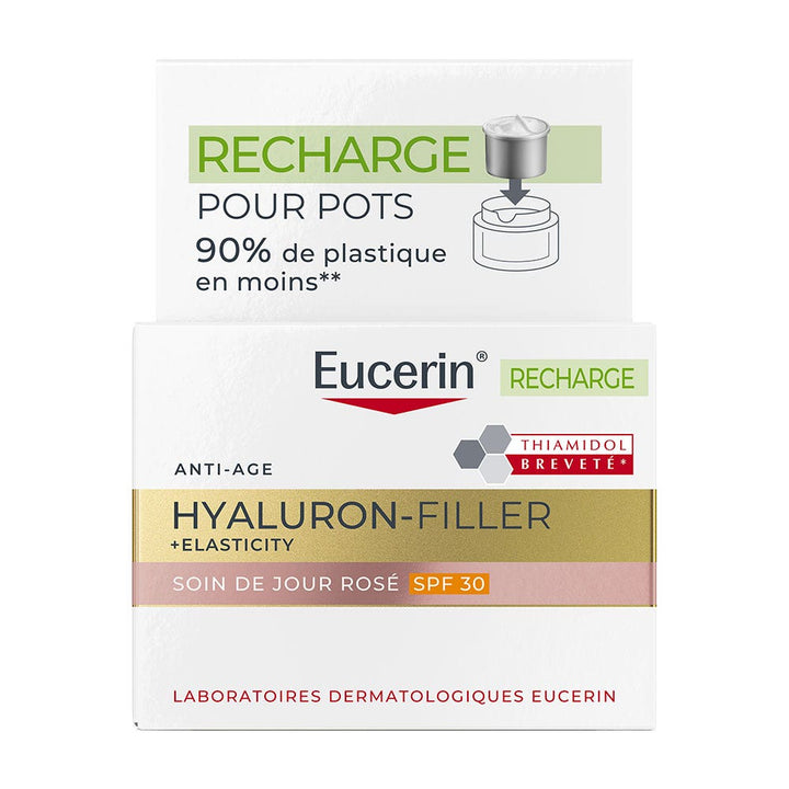 Eucerin Hyaluron-Filler + Elasticity Rosy day cream refill SPF30 50ml (1.69fl oz) - FrenchBeautyHub