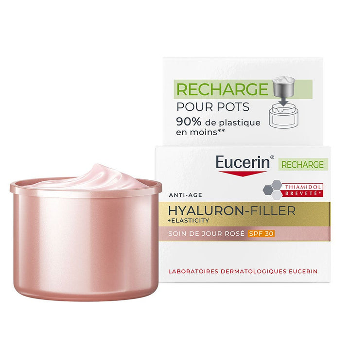 Eucerin Hyaluron-Filler + Elasticity Rosy day cream refill SPF30 50ml (1.69fl oz) - FrenchBeautyHub