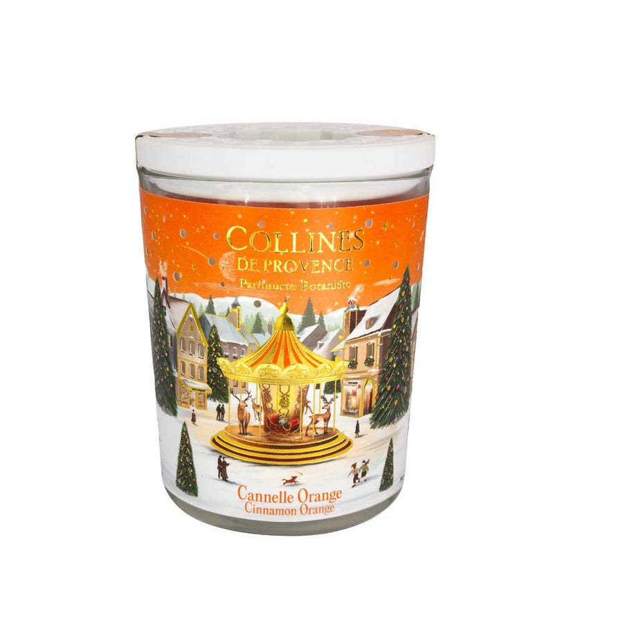 Les Collines de Provence Limited Edition Scented Candle cinnamon orange 180g (6.35 oz) - FrenchBeautyHub