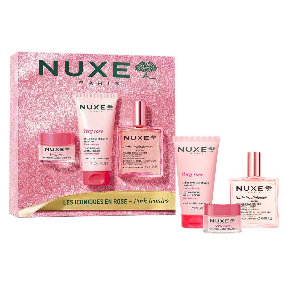 Nuxe Very rose Iconic gift set in pink