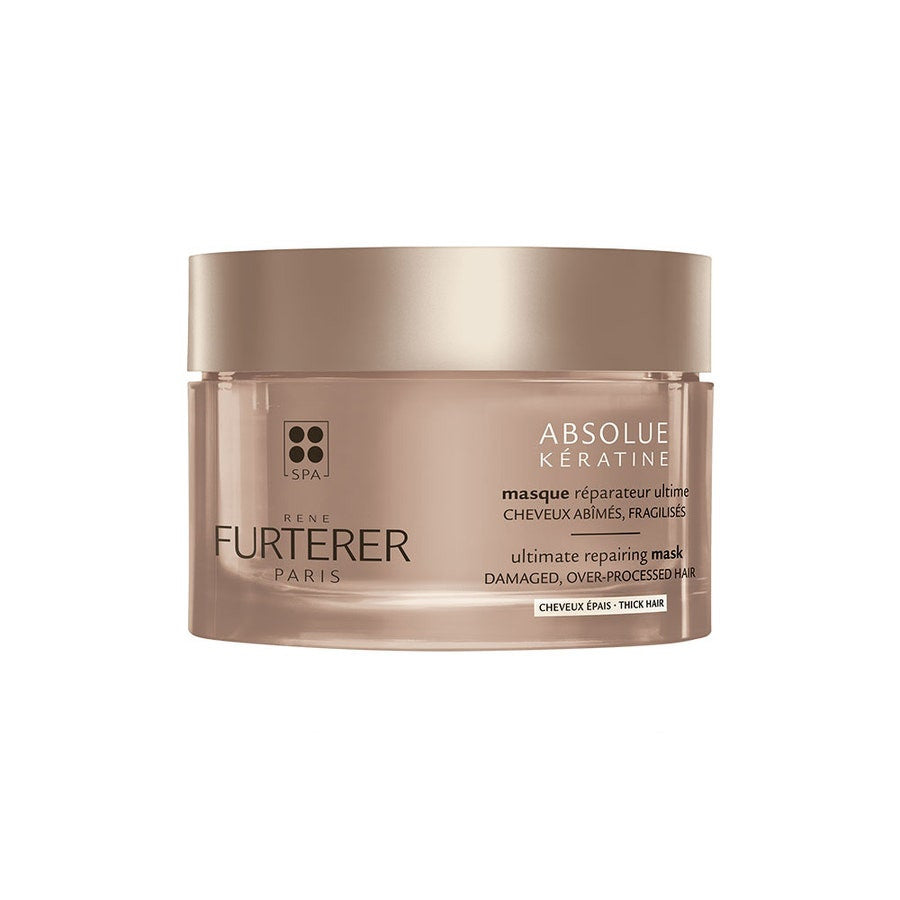 René Furterer Absolue Keratine Masque Réparateur Ultime Cheveux Abîmés et Épais 200 ml (6,76 fl oz) 